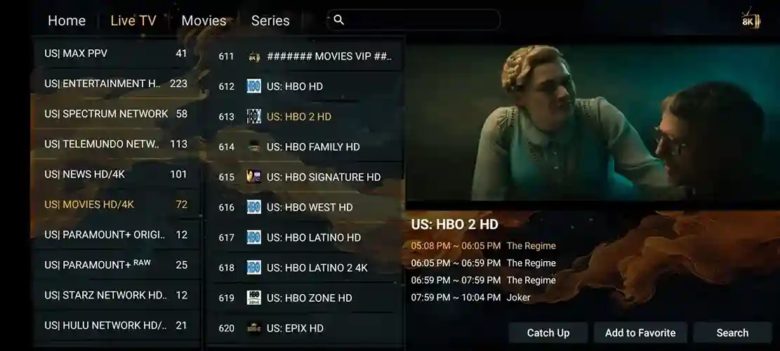Preview 1 - Zyminex Premium IPTV Subscription